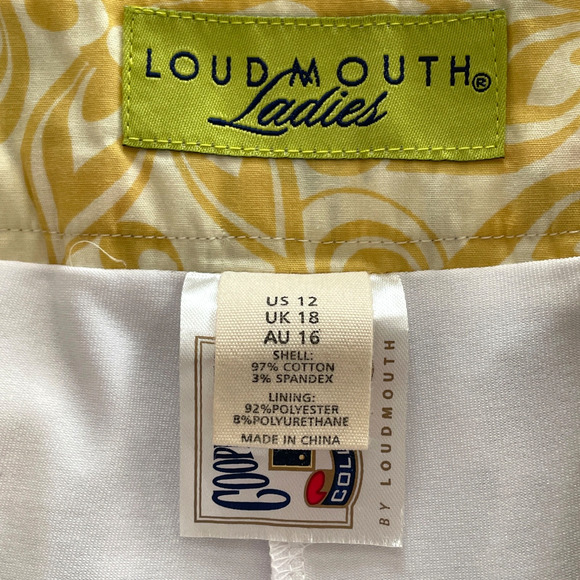 LOUDMOUTH GOLF Ladies Size 12 New York Yankees Cooperstown Activewear Skort - Picture 2 of 7